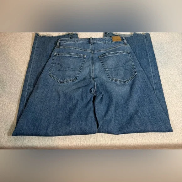American Eagle Super High Rise Baggy Wide Leg Jeans 👖 - Picture 9 of 12